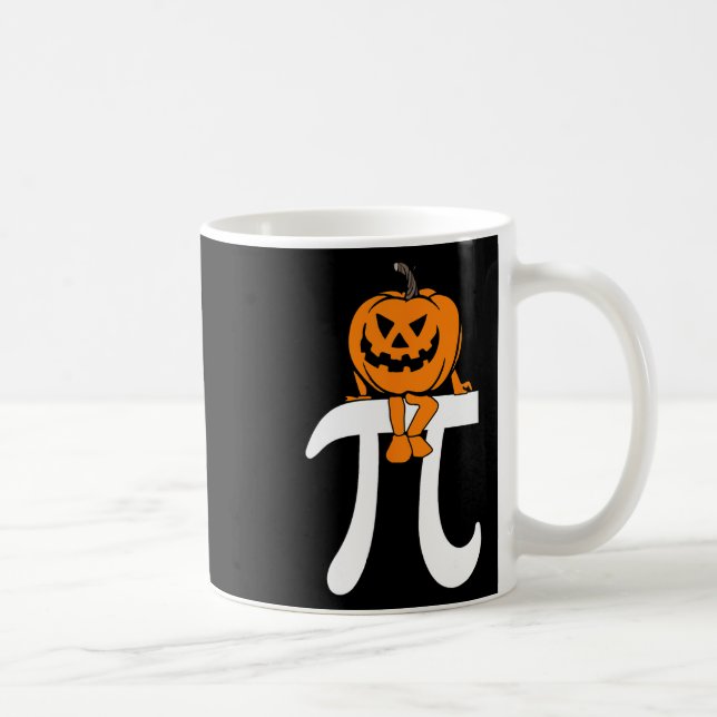 Caneca De Café Pumpkin Pie Math Dia de as Bruxas engraçado Ação d (Direita)