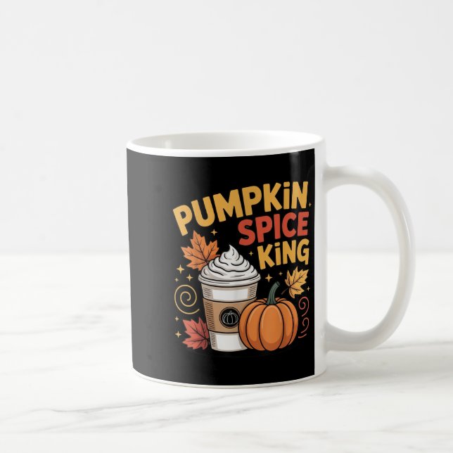 Caneca De Café Pumpkin Sce King Fall Coffee Design (Direita)