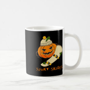 Caneca De Café Pumpkin Skateboard Halloween Figurume Diversão Ska