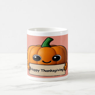Caneca De Café Pumpkin Smiles & Gratitude Sips- Thanksgiving Mug