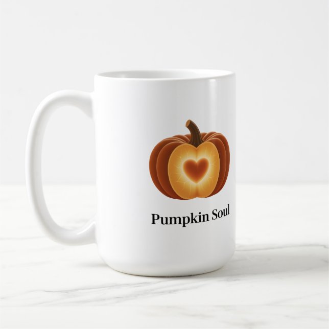 Caneca De Café Pumpkin Soul – Autumn Coffee Mug (Esquerda)