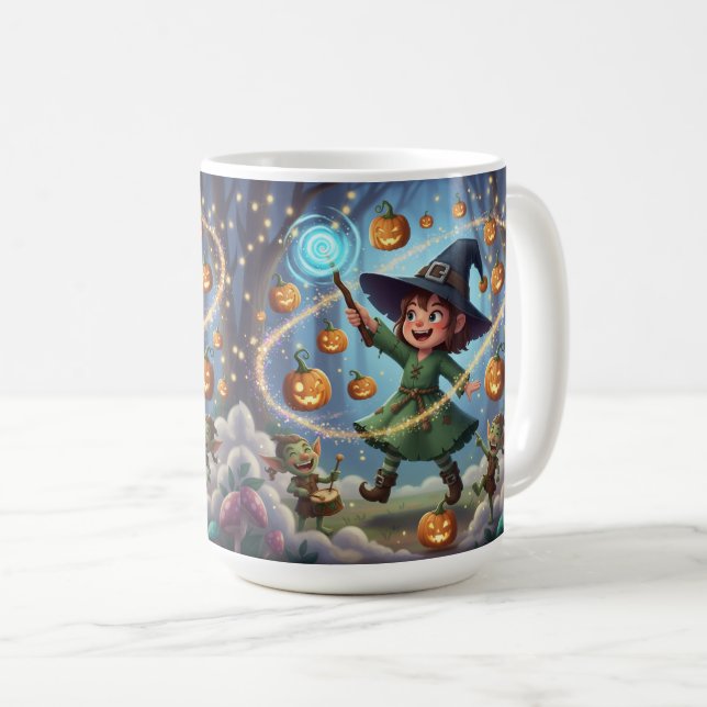 Caneca De Café Pumpkin Spell Parade (Frente Esquerda)