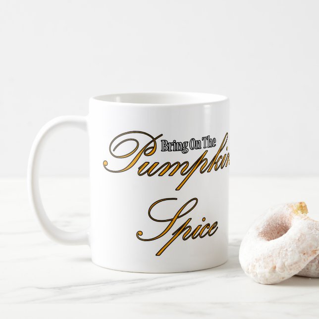 Caneca De Café Pumpkin Spice (Com Donut)