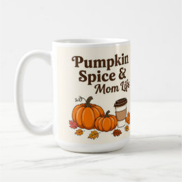 Caneca De Café Pumpkin spice and mom life
