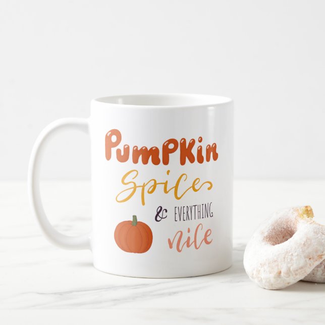 Caneca De Café Pumpkin Spice e tudo de bom (Com Donut)