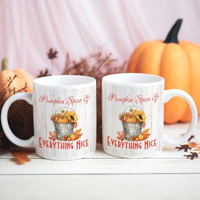 Caneca De Café Pumpkin Spice e tudo o que é legal - Fall Mug (Criador carregado)