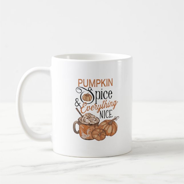 Caneca De Café Pumpkin Spice E Tudo Que É Bastante Essencial (Esquerda)