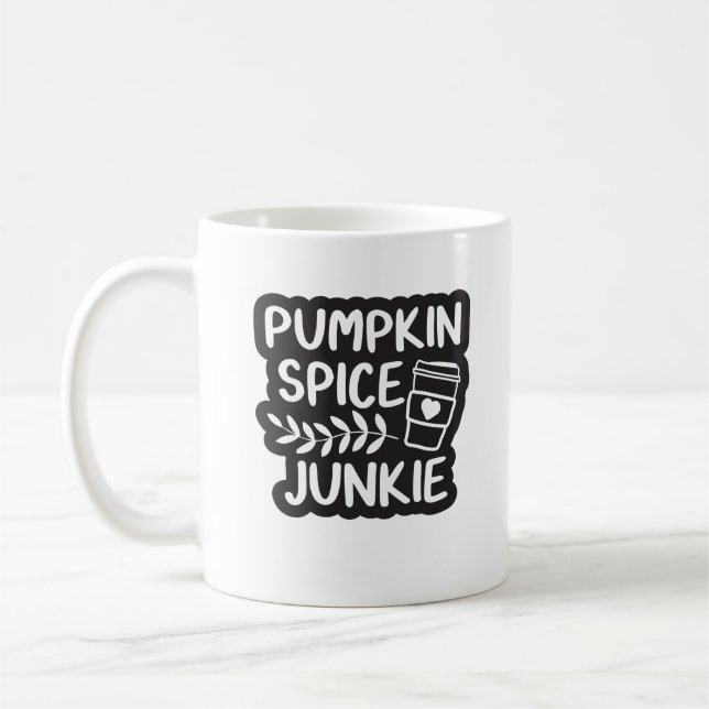 Caneca De Café Pumpkin Spice Junkie (Esquerda)