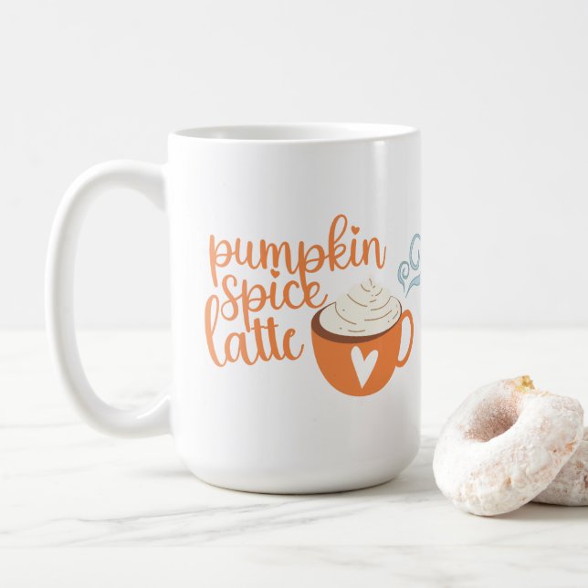 Caneca De Café Pumpkin Spice Latão Coffee Mug (Com Donut)