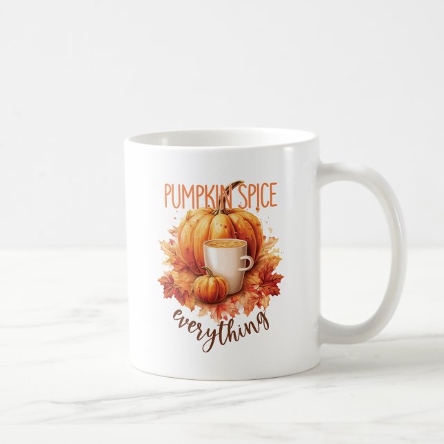 Caneca De Café Pumpkin Spice Tudo (Direita)