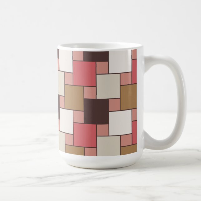 Caneca De Café Pumpkin Spice Weave Patterno (Direita)