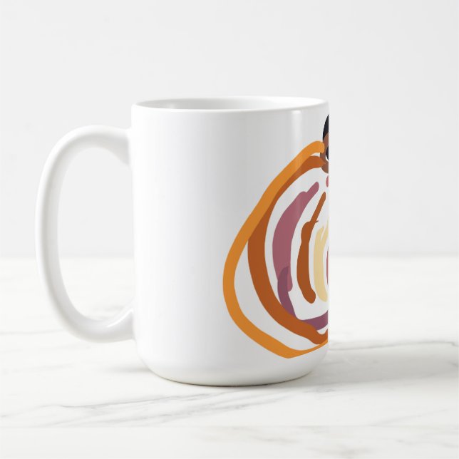 Caneca De Café Pumpkin Sunset Autumn cute (Esquerda)