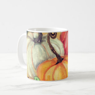 Caneca De Café Pumpkins - Arte Por Aquarela