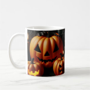 Caneca De Café Pumpkins e esqueleto