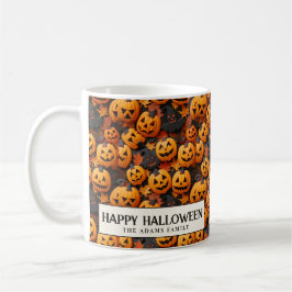 Caneca De Café Pumpkins e Fantasmas Halloween