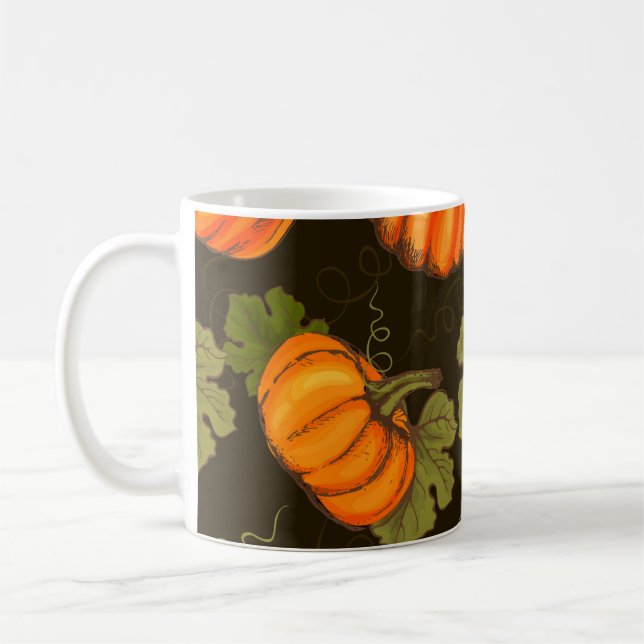 Caneca De Café Pumpkins orgânico: Fazenda a Mesa (Esquerda)