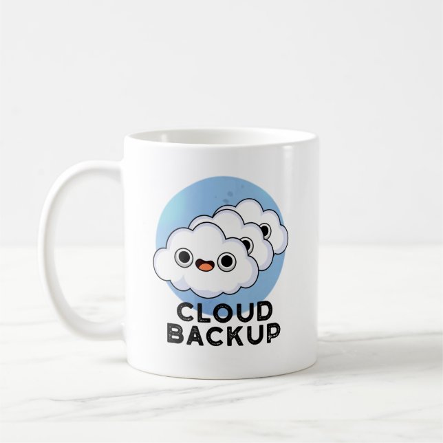 Caneca De Café Pun De Tempo Do Computador Engraçado De Backup Em  (Esquerda)