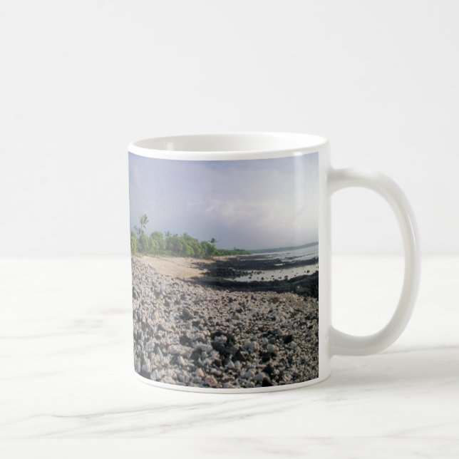 Caneca De Café Punalu "Sand Beach Hawaii Big Island" (Direita)