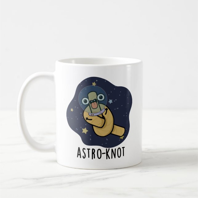 Caneca De Café Punho Astro-knot Astronauta Engraçado  (Esquerda)