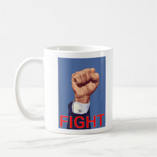 Caneca De Café Punho de Trump. Lutar Lutar Lutar