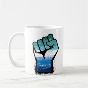 Caneca De Café Punho do Orgulho Masculino gay