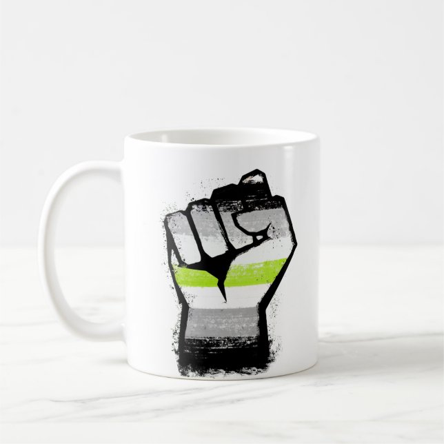 Caneca De Café Punho Orgulho Agênero (Esquerda)