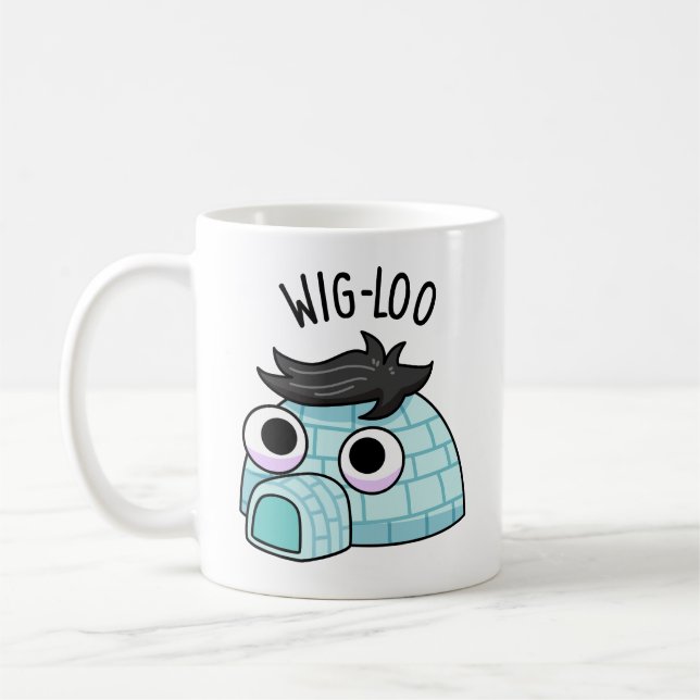 Caneca De Café Punição Divertida de Igloo Peruca  (Esquerda)