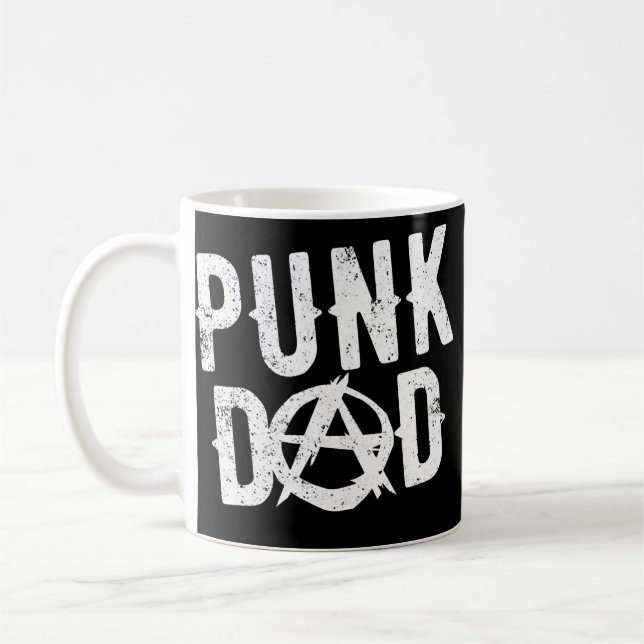 Caneca De Café Punk Dad Punk Rock Is Not Dead Anarchy Misfit (Esquerda)