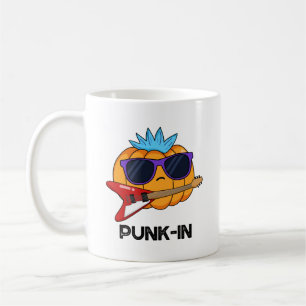 Caneca De Café Punk in Funny Punk Rock Pumpkin Pun