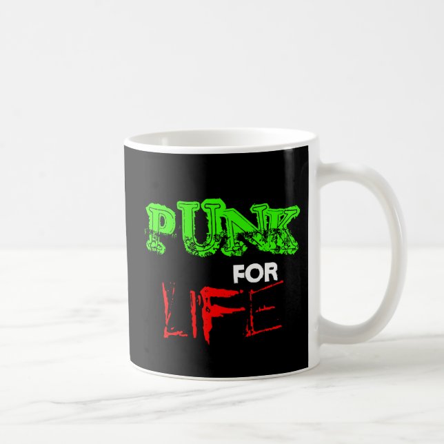 Caneca De Café Punk para a vida (Direita)