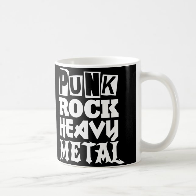 Caneca De Café Punk Rock Heavy Metal Mug (Direita)