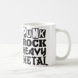 Caneca De Café Punk Rock Heavy Metal Mug