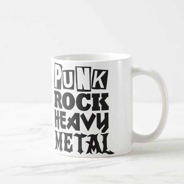 Caneca De Café Punk Rock Heavy Metal Mug (Direita)