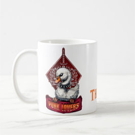 Caneca De Café Punk Swan: O rebelde preso.