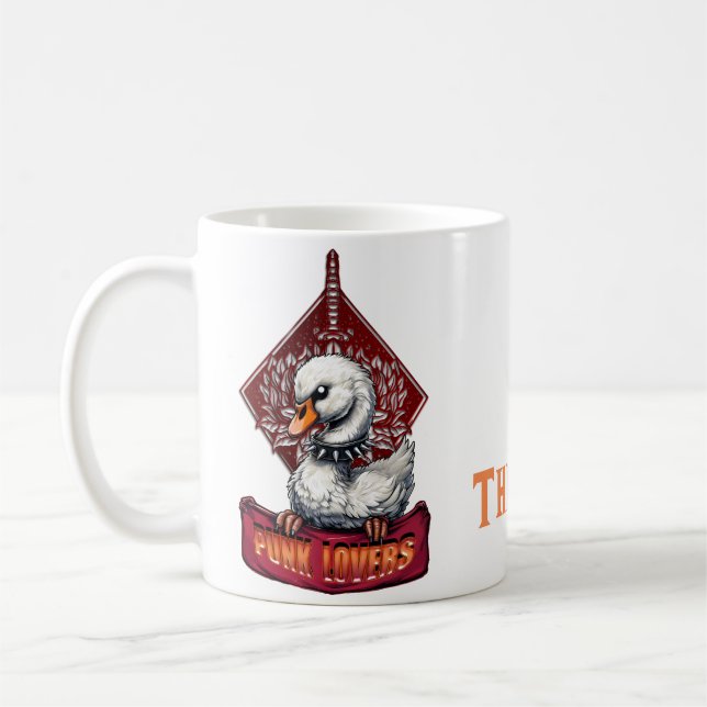 Caneca De Café Punk Swan: O rebelde preso. (Esquerda)