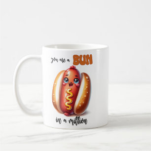 Caneca De Café Punny Bun num Namorados de Milhões