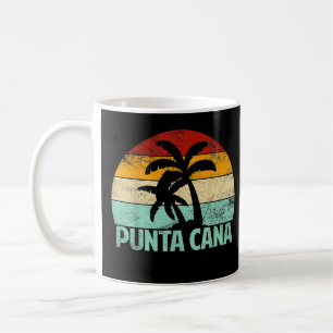 Caneca De Café Punta Cana Vintage 70s 80s Retro Vacation Dominica