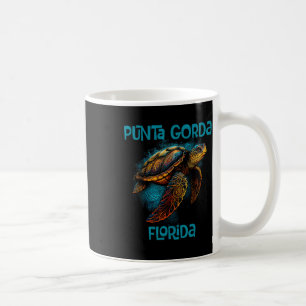 Caneca De Café Punta Gorda Flórida Fl Retro Vintage Praia Mar Tar