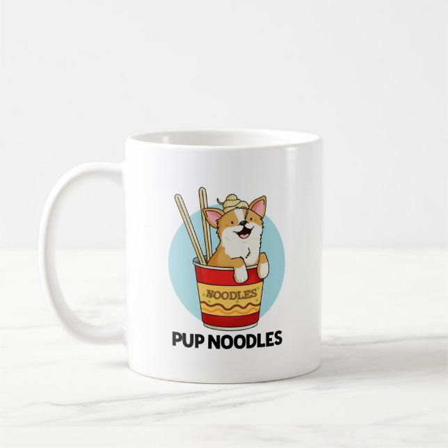 Caneca De Café Pup Noodles Funny Cup Noodles (Esquerda)