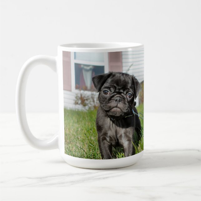 Caneca De Café Puppia Preta (Esquerda)
