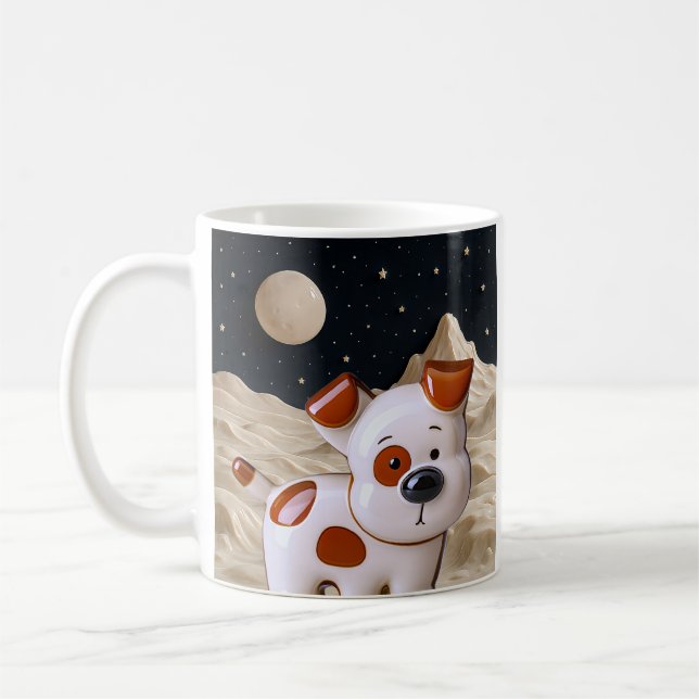 Caneca De Café Puppy cósmico (Esquerda)
