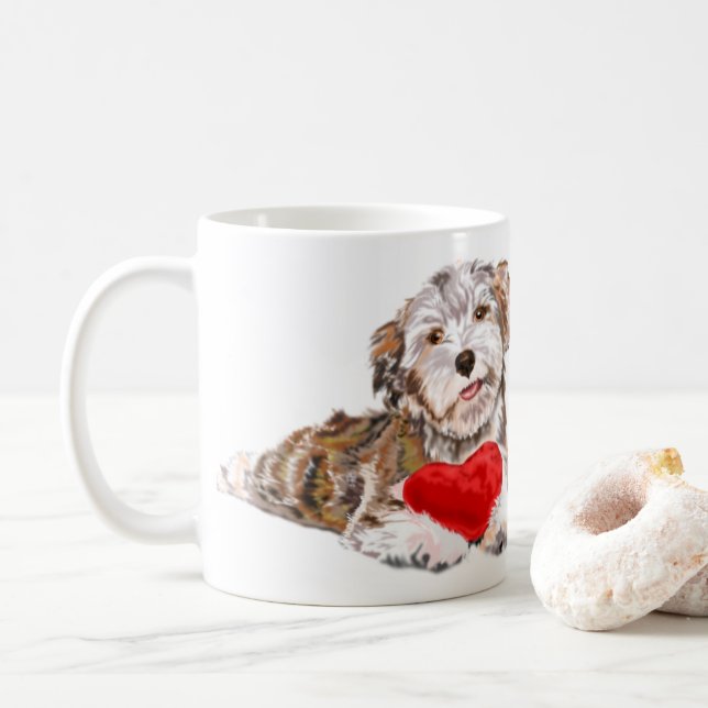 Caneca De Café Puppy Love - (Com Donut)