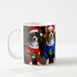 Caneca De Café Puppy Natal Presente Café Feriado de Mug