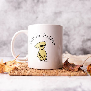Caneca De Café Puppy para varejo de Ouro branco simples personali