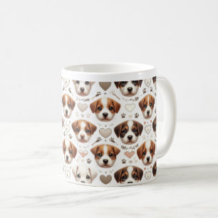Caneca De Café Puppy Paradise: Celebração da Cutenza Canina