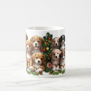 Caneca De Café Puppy Paradise: Uma Sinfonia de Cuteness