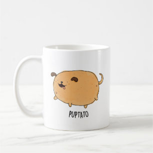 Caneca De Café Puptato Funny Puppy Potato Pun