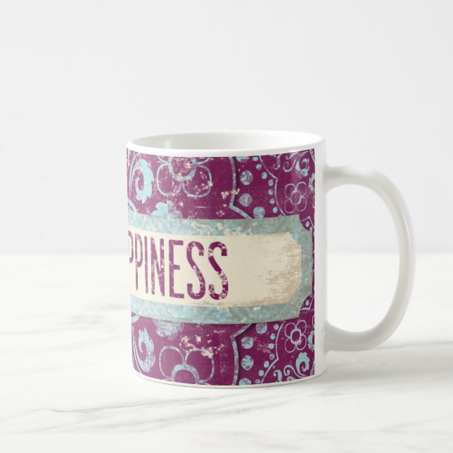 Caneca De Café Pura felicidade Chá Coffee Mug (Direita)