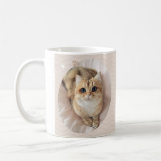 Caneca De Café "Puramente Cafeinado: Gato de Gato Cuto"