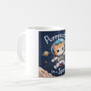 Caneca De Café Puramente no espaço Mug Cute Astronaut Cat Kawaii